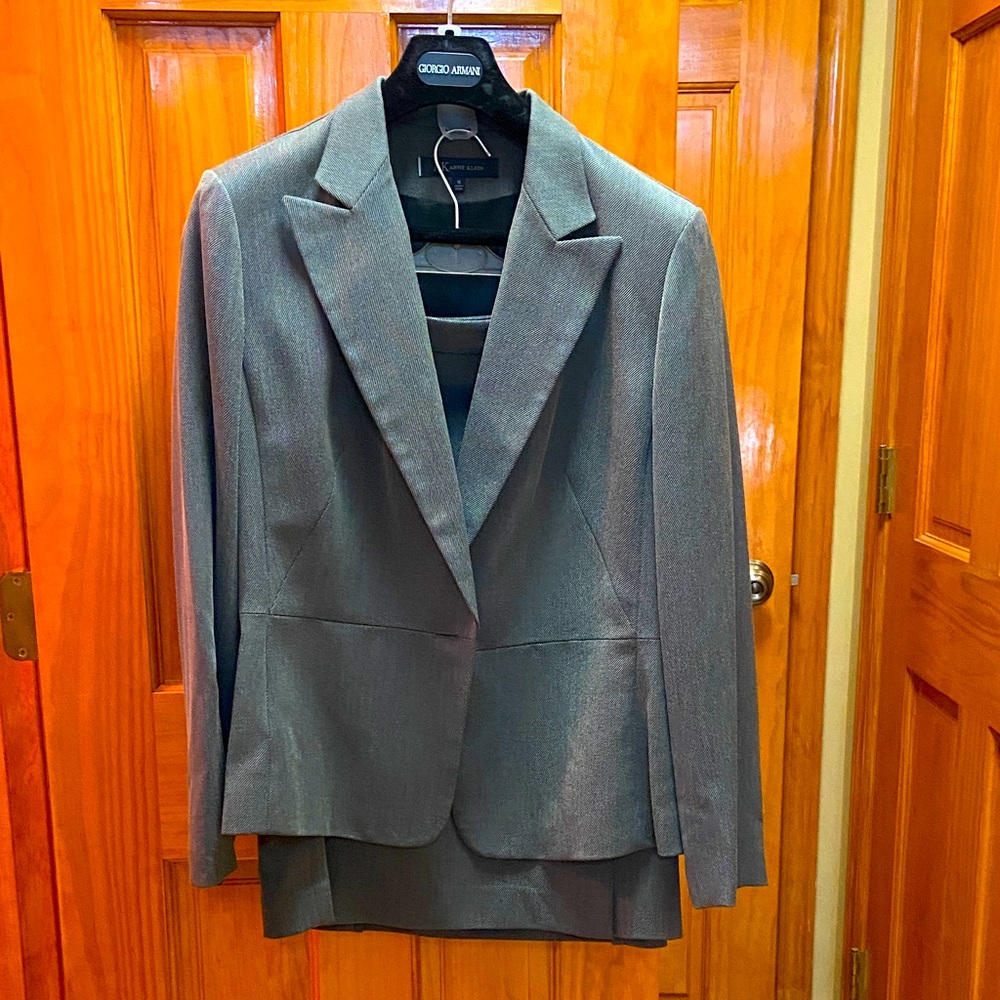 Anne Klein Gray Women's Tailored Blazer